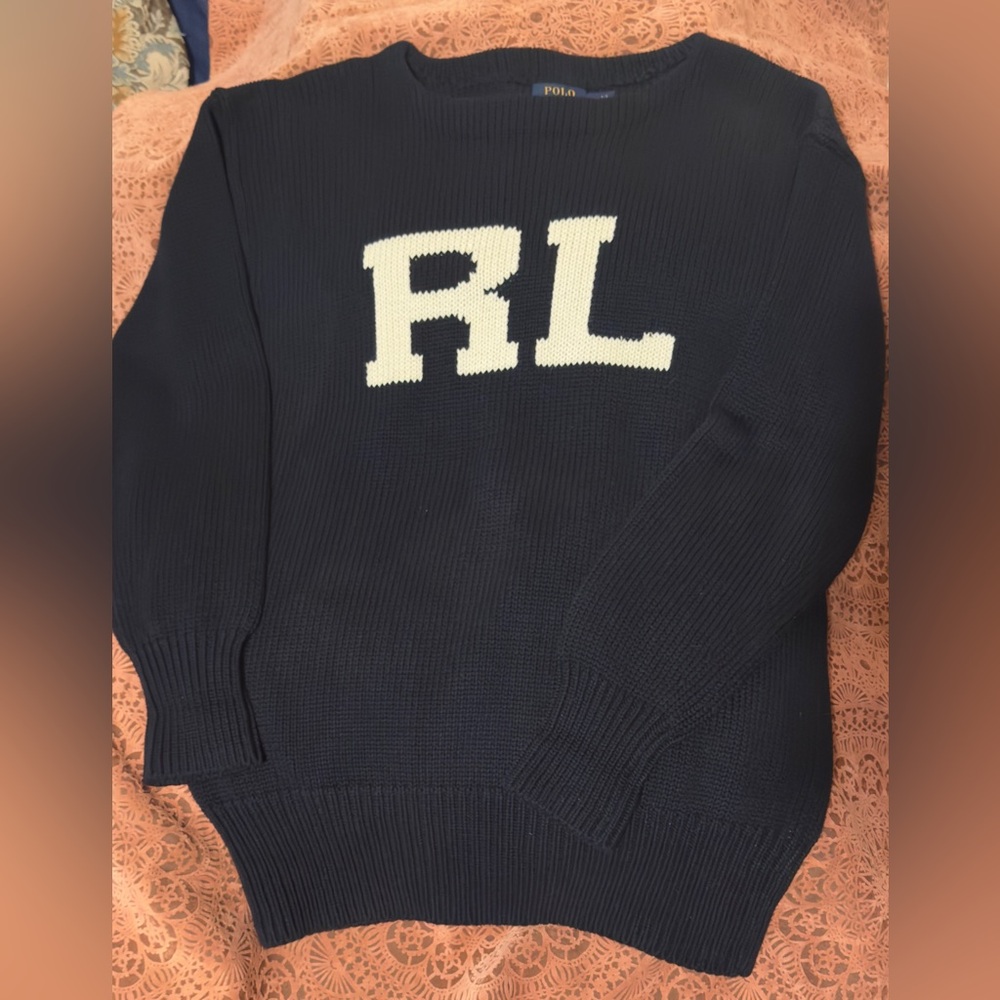 POLO RL Ralph Lauren Sweater Size Medium Heavy 100% Cotten RARE Sold Out HTF